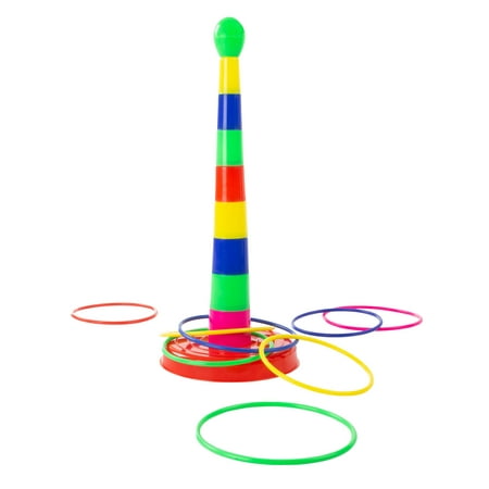 Stacking Skill and Coordination Ring Toss Game by Hey! Play!