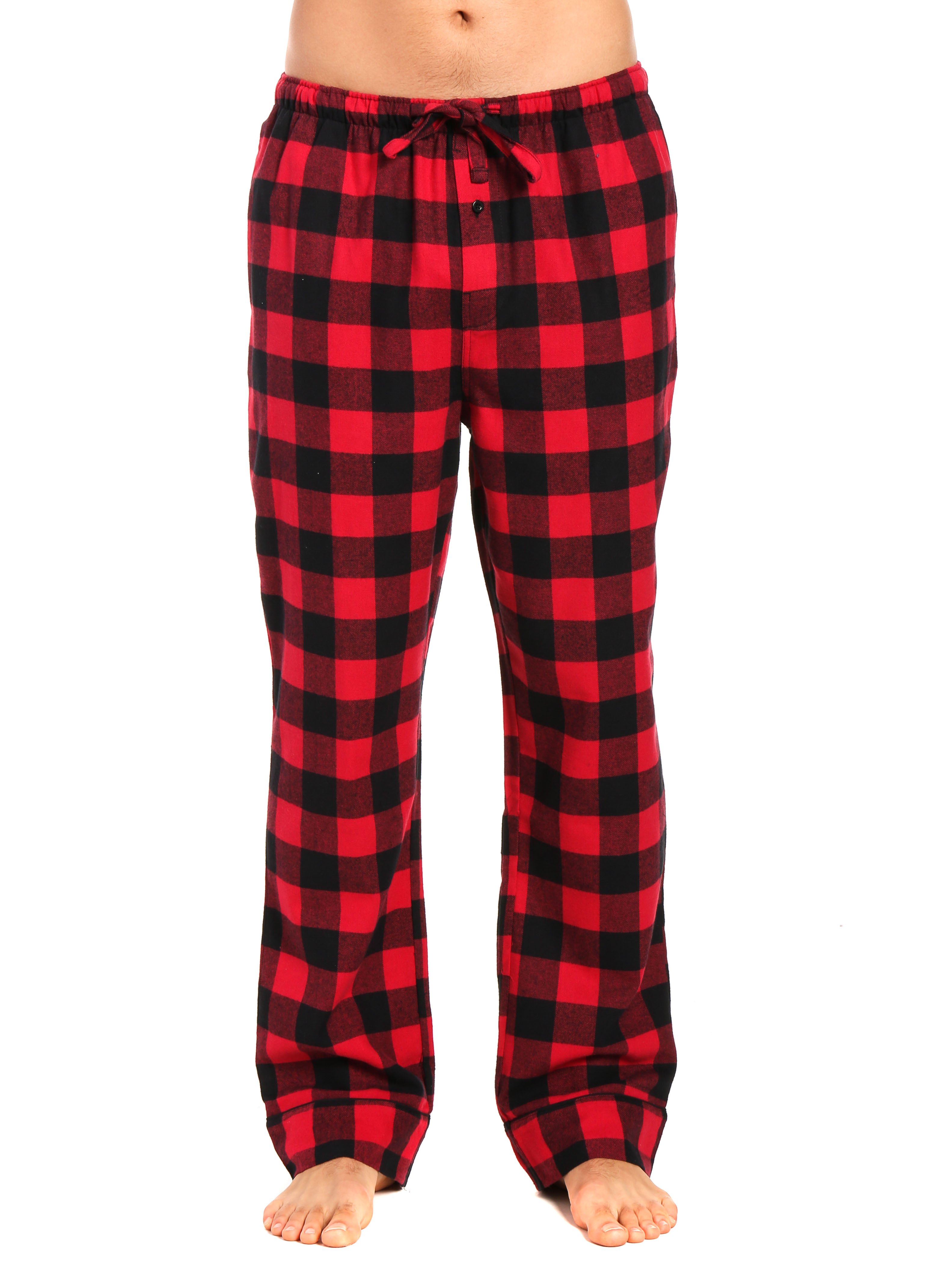 mens flannel lounge pants with pockets
