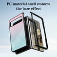 thumbnail image 3 of Nalacover Case for Google Pixel Fold Gradient Colored Tempered Glass Cover, Micro-Frosted Frame Shockproof Anti-Scratches Lens Protection Folding Case for Google Pixel Fold, Yellow, 3 of 7