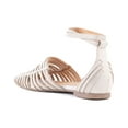 thumbnail image 2 of Seychelles Trinket Leather Flat, 10, White, 2 of 3