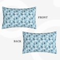 thumbnail image 2 of Honeii Black White Gray Rabbit Decorative Throw Pillow Case - Elevate Your Couch, Sofa, or Bed with Stylish Home Decor, Perfect Gift Idea-14"x20", 2 of 6