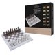 thumbnail image 1 of Juego de ajedrez Marble Hives, blanco y gris, 38 x 38 cm, con tablero y piezas, 1 of 6
