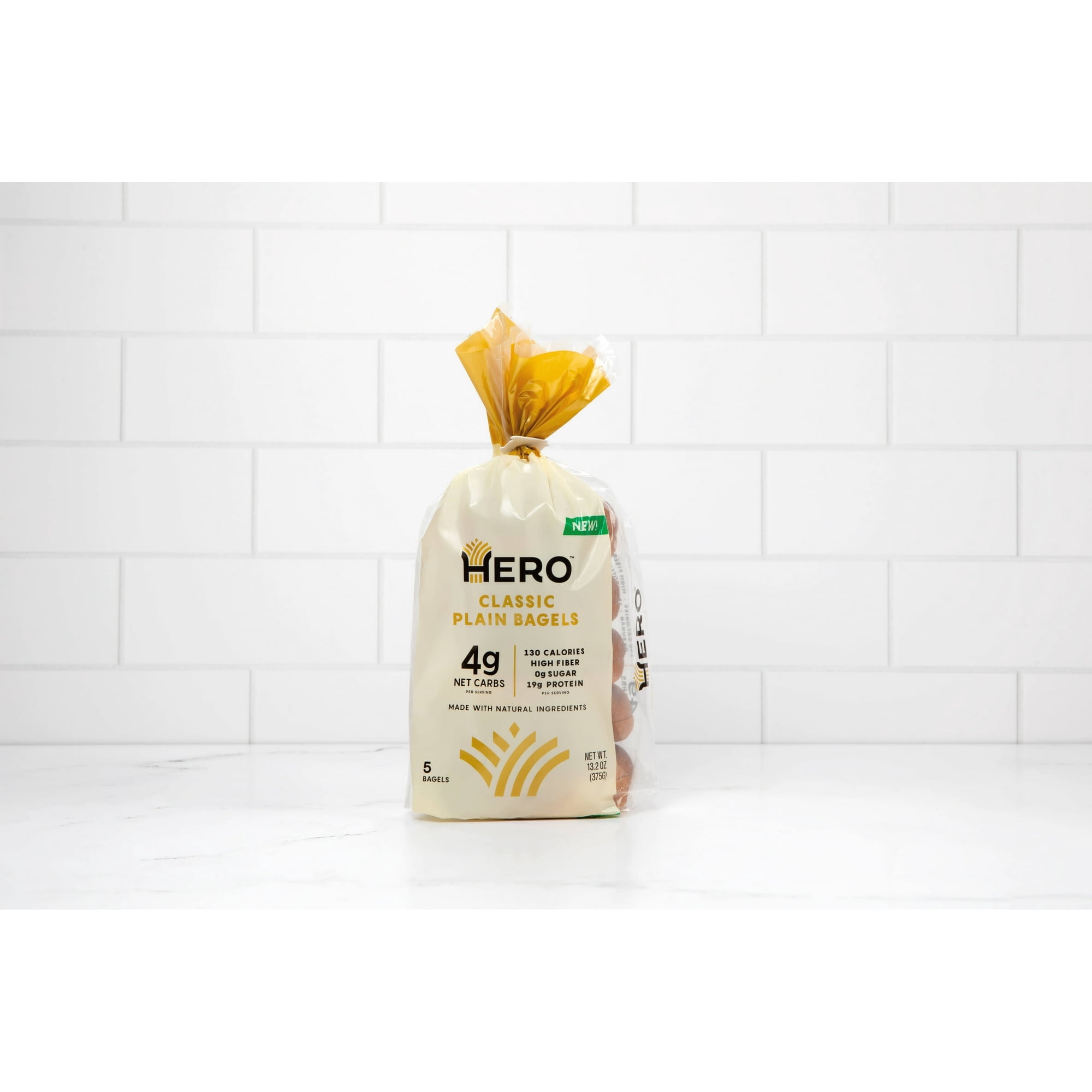 Hero Bread Classic Plain Bagels, 13.2 oz