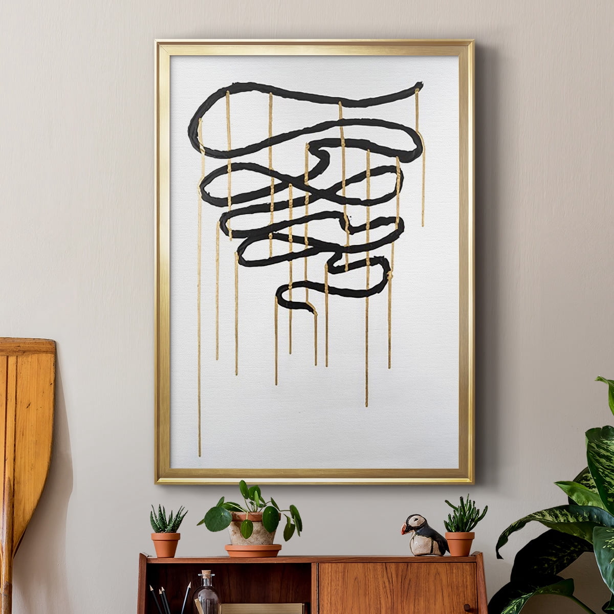 Weeping Ribbon I Premium Framed Print, in Gold, Black, or Silver - Ready to Hang