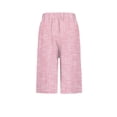 thumbnail image 5 of JJHGVB Shorts for Women Lounge Short Shorts with Pockets Lightweight Short Pull On Shorts Loungewear Bottoms Tie Waist Pant Summer Gauze Pants Summer Beach Bottoms Vacation Short Pink 3XL, 5 of 5