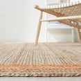 thumbnail image 4 of SAFAVIEH Natural Fiber Ariana Bordered Area Rug, Orange/Natural, 9' x 12', 4 of 8