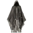 thumbnail image 2 of DHFJKG Unisex Adults Hooded Cloak Gothic Cape For Halloween Party, Distressed Ripped Spooky Season Poncho, 2 of 3