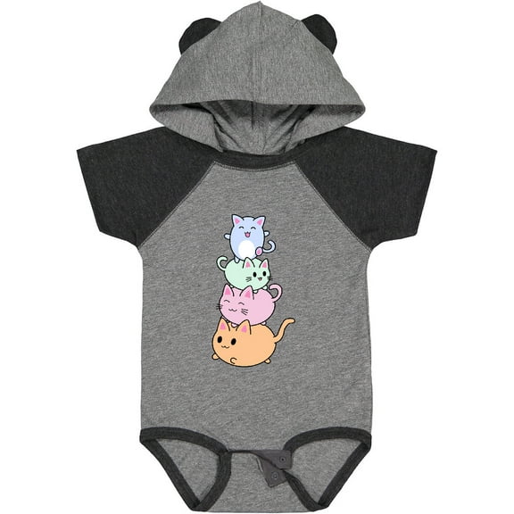 Inktastic Kawaii Kitten Stack Boys or Girls Baby Bodysuit