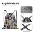 thumbnail image 6 of Kdxio Bright Insects Print Drawstring Backpack Bag,Waterproof Draw String Back Sack, Gym Drawstring Bags Swim Bag For Unisex, 6 of 9