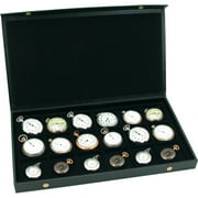 Pocket Watch Display Case Storage Box For 18 Watches