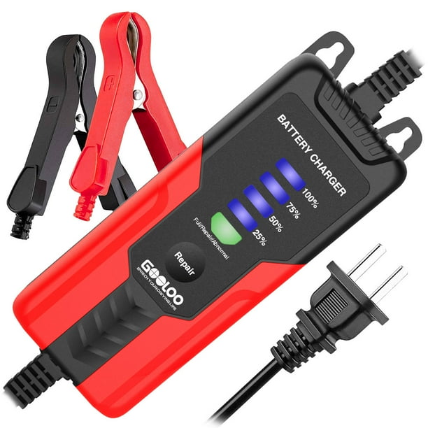GOOLOO 2Amp 12V Smart Battery Charger Maintainer Car Trickle Chargers