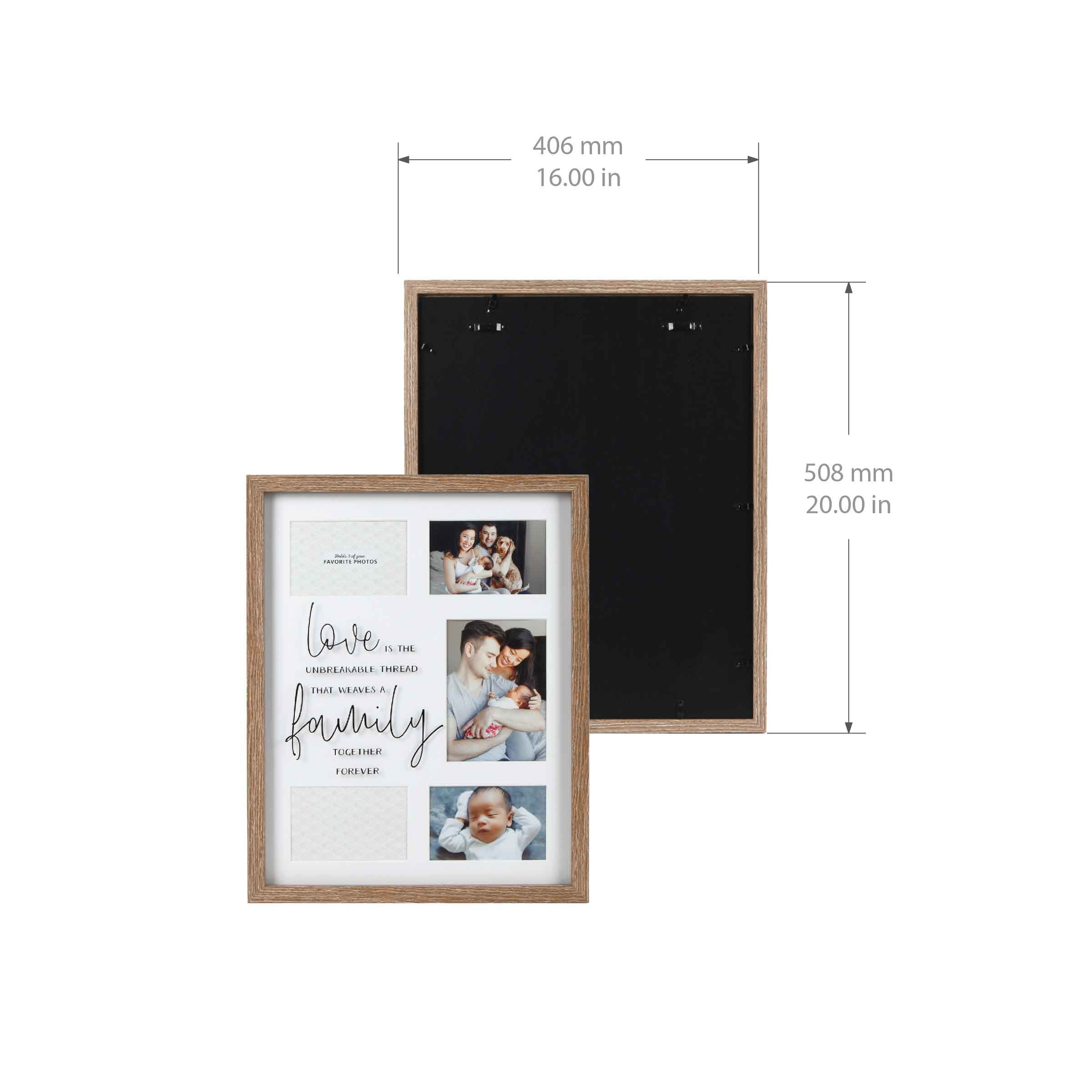 Phi Mu 16x20 Collage photo frame for 4x6 and 5x7 wall mount