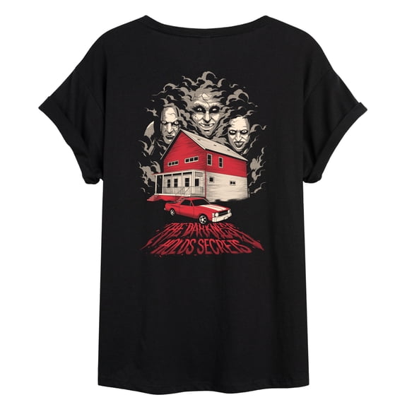 The Conjuring - Darkness Holds Secrets Conjuring - Juniors Oversized Graphic T-Shirt