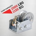 thumbnail image 6 of ZHICHUN 1200lbs Heavy Duty Hand Crank Winch with 33ft Steel Cable Two Way Ratchet Winch for Trailer Truck ATV Boat Marine, 6 of 6