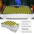 thumbnail image 5 of XMXY Car Sun Shade Windshield, Yellow Stripes Automotive Front Window Sun Visor for Cars SUV Trucks, Small Size, 5 of 8