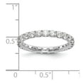 thumbnail image 3 of True Origin 14K White Gold 1 1/2 carat Lab Grown Diamond VS  D E F  Size 4.5 Eternity Ring, 3 of 6