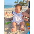 thumbnail image 4 of Yuemengxuan Baby Girl Summer Romper Fly Sleeve Swordfish Embroidery Bodysuit Summer Clothes, 4 of 6