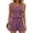 #07 Purple 【Stock up on Your Favorite Colors】, variant on Women's Casual Solid Color Sleeveless Jumpsuit Shorts, Elastic Waistband with Comfortable Fabric, Perfect for Summer Outings, Beach Vacation, or Casual Daily Wear, | JASKFLY,Blue M
