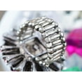 thumbnail image 4 of Alilang Amethyst Purple Rose Crystal Rhinestone Starburst Big Bang Flower Firework Ring, 4 of 5
