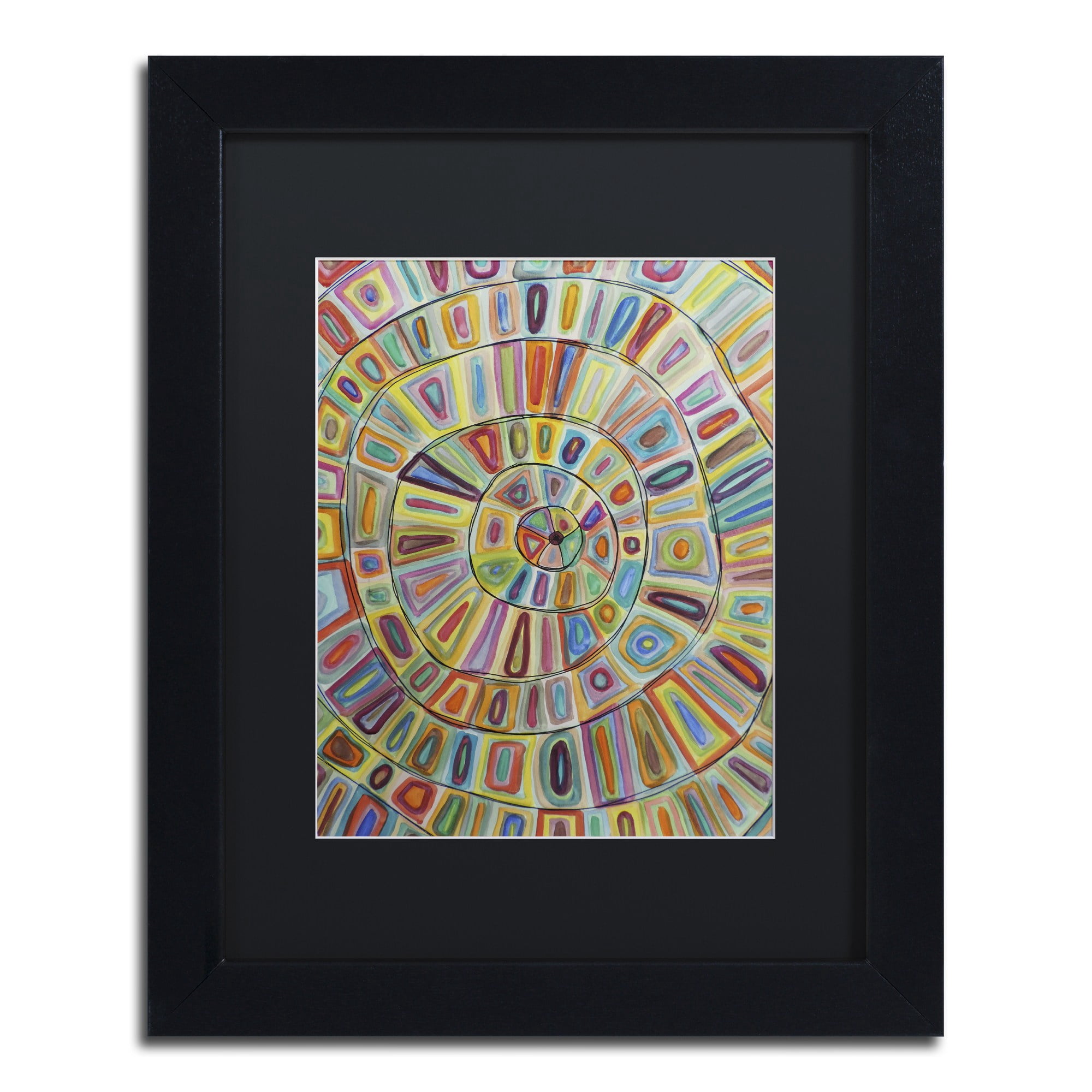 Sylvie Demers 'Ma Cible' Black Matted Framed Art