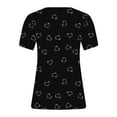 thumbnail image 5 of Otvok Tunic Blouse for Women Short Sleeve Fashion Casual Print Loose V-Neck Plus Size Tee Tops, 5 of 6