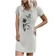 thumbnail image 1 of Vestido Seaxy de manga corta con estampado de verano y cuello redondo informal a la moda para mujer Fridja bnh3193, 1 of 4