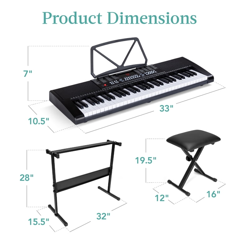 Best Choice Products 61-Key Electronic Keyboard Piano Set with Stand photo 7