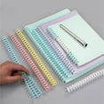 thumbnail image 2 of 12mm Binder Rings Flexible PVC Binding Comb 30 Rings Binding Coil for Refillable Notebook Planner School Office Supplies, 2 of 9
