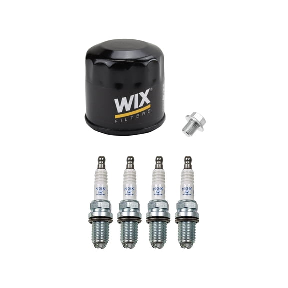 Wix Engine Oil Filter & Denso 4 Spark Plugs kit for Nissan Sentra 1.8 ...