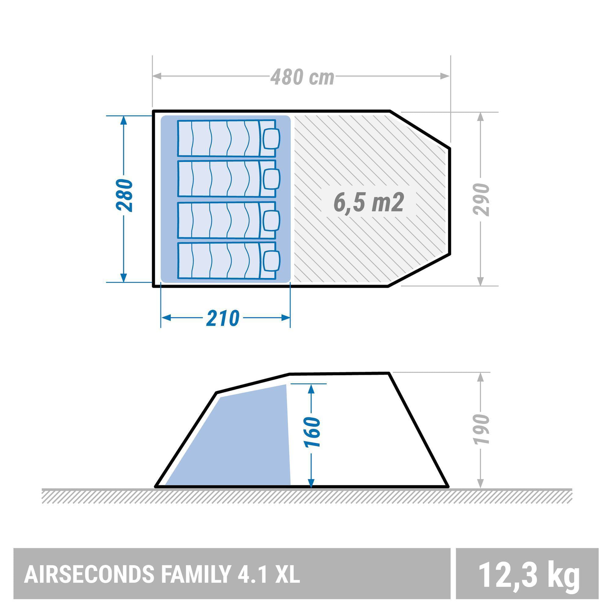 air seconds family 4.1 xl