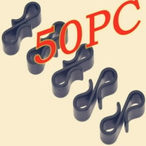 Gutter Clips for Hanging Outdoor Lights 50 PC Plastic Hooks String Light Hooks Black S