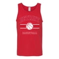 thumbnail image 2 of Wild Bobby City of Detroit DET Basketball Fantasy Fan Sports Mens Tank Top, Red, XX-Large, 2 of 5