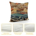 thumbnail image 4 of GOSMITH  Antique Car Throw Pillow Cover, Old Classic Car Theme American Vintage Route 66 Diner Motorcycle Shabby Chic Home Decor Pillowcase for Sofa, 4 of 5