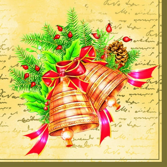 Keep Unique Decoupage Christmas Paper Napkins, Christmas Napkins, Assorted Color, 20/Pack