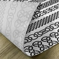thumbnail image 5 of Ambesonne Irish Place Mats Set of 4, Vintage Celt Ornaments, Standard Size, Black White, 5 of 6