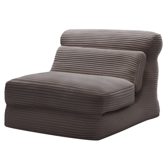 CONCETTA 3 in 1 Folding Sofa, Convertible Portable Single Bed with Back Support for Living Room Bedroom Lounge, Light brown