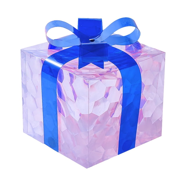 Xihbxyly Cajas de Regalo Navideñas, Decoración Navideña Iluminada con Lazo, Impresionantes Adornos con Luces Led, Perfectas para Reuniones Festivas, Decoración Del Hogar y Celebraciones Navideñas.