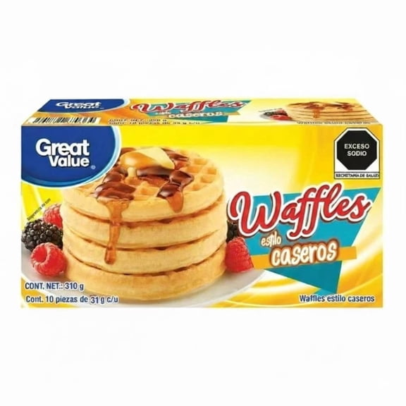 Waffles Great Value estilo caseros 310 g