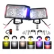 thumbnail image 1 of Faros De Lupa Auxiliares Led 6 Modos Luz De Advertencia Moto, 1 of 7