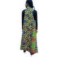 thumbnail image 4 of Kente African Print Fashion Shawl wrap with Armholes Light-weight with Belt, 4 of 5