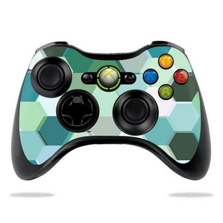 MightySkins MIXB360CO-Hexagon Tiles Skin for Microsoft Xbox 360 Controller Case Wrap Cover Sticker - Hexagon Tiles