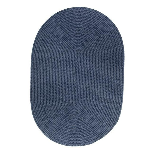 Rhody Rug S102R096X132 Tapis en Laine Uni 8x11 Bleu Marin