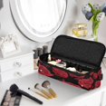 thumbnail image 6 of Hair Tools Storage with Heat Resistant Mat- The Perfect Red Rose Pattern Printed Curling Iron Travel Bag/Flat Iron Case for Women, 6 of 8