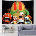 thumbnail image 1 of Tapiz para colgar en la pared, diseño de anime, pizzas, torres, 140 x 130 cm, 1 of 1