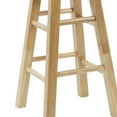 Mainstays Natural Wood Backless Indoor Bar Stool, Fully Assembled, 29