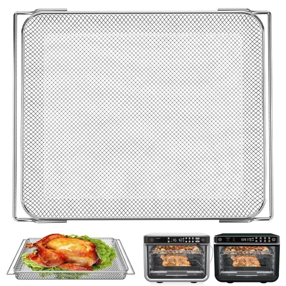 GWY Air Fryer Replacement Parts, 14.29x10.87 IN Stainless Steel Air Fry Basket Accessories for Ninja Foodi 10 in 1 DT201 DT251 Toaster Oven Typhur Sync Oven 12 in 1 27QT