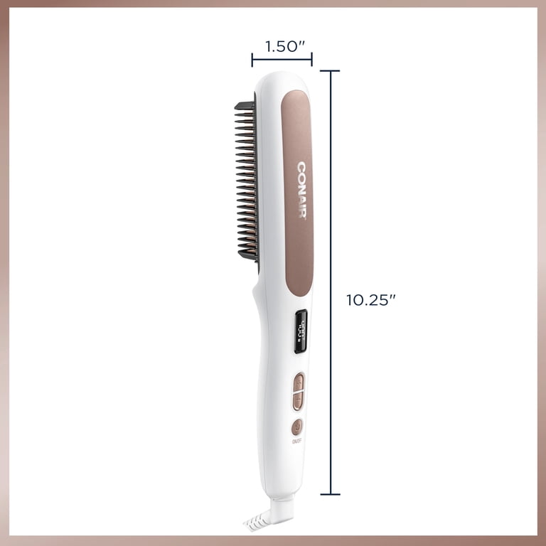 Conair Double Ceramic Hair Straightener Brush - Walmart.com