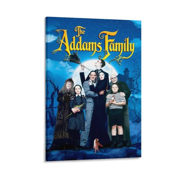 La Familia Addams Cuadro decorativo colgante - Arte de pared - Póster enmarcado - Decoración de pared - Regalos para familia, amigos y aficionados 40*60 cm