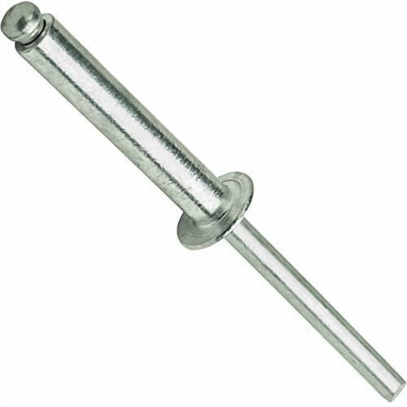 Fastenere Pop Rivets - 3/16" x 1-1/4" (25pcs) Heavy Duty, Open-End, Aluminum, Dome-Head Blind Rivets, Corrosion-Resistant, High Tensile & Shear Strength, 6-20 Gap 1.126"-1.250"