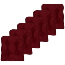 Fluffy Memory Foam Non Slip Chair Cushion Pad 2-4-6-12 Pack Burgundy